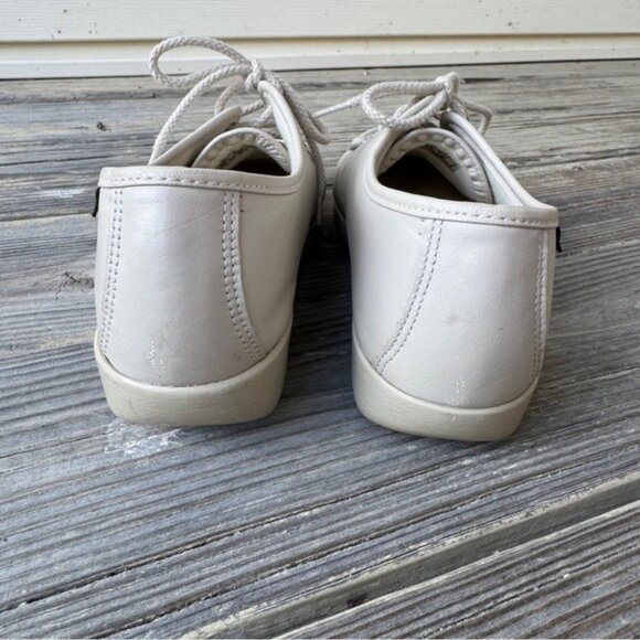 SAS Siesta Lace Up Genuine Leather Loafer Bone Women Size 7.5 Wide Hand Sewn - Picture 7 of 14